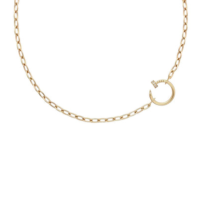 [LunaMar]CLOU DIAMOND NAIL PENDANT NECKLACE