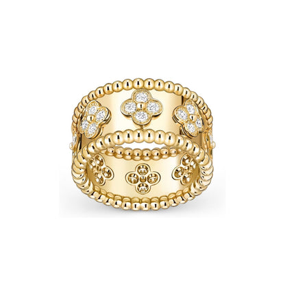 [LunaMar]KALEIDOSCOPE RADIANCE WIDE BAND RING