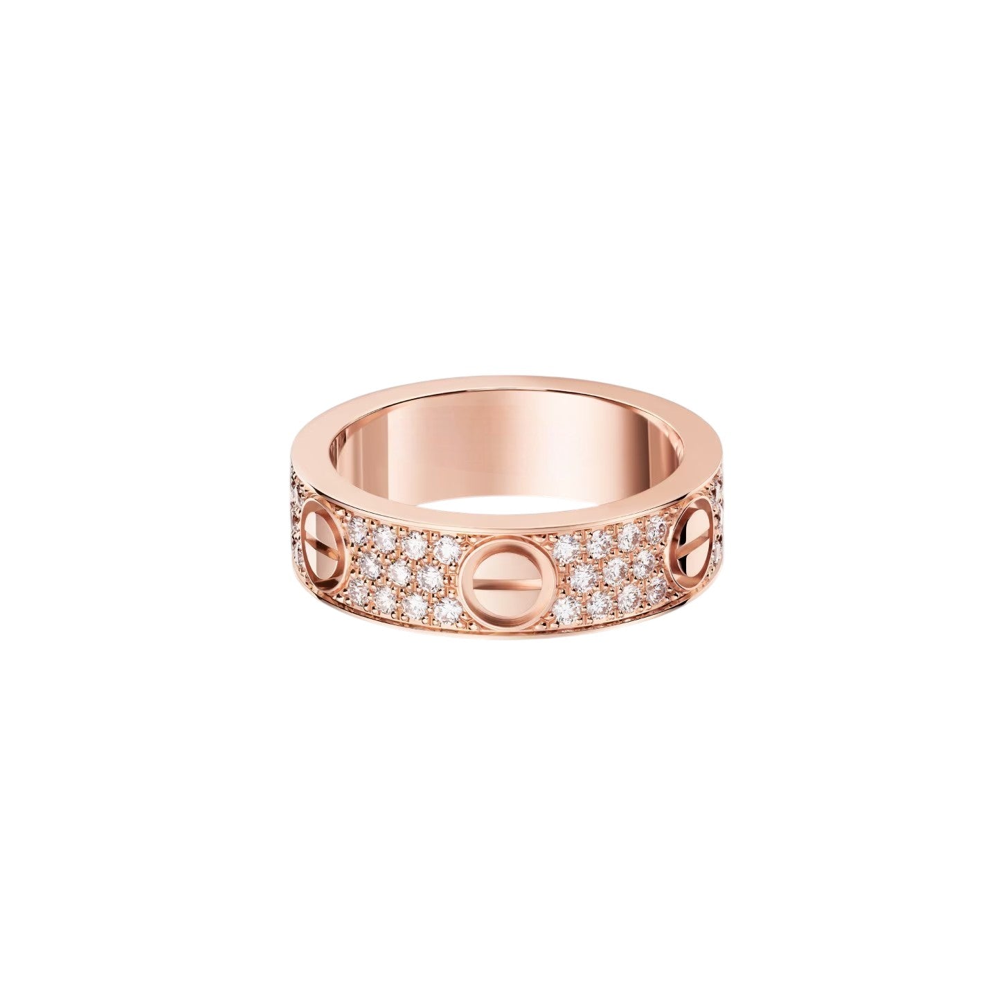 [LunaMar]LOVE 5.5MM FULL-PAVÉ DIAMOND RING