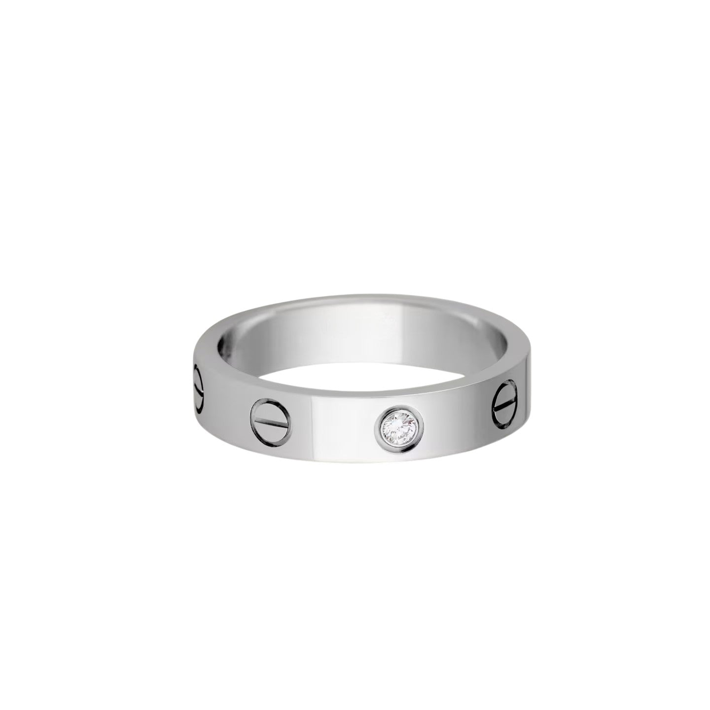 [LunaMar]LOVE 4MM 1 DIAMOND RING