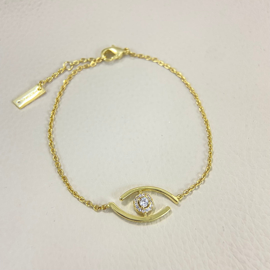 [LunaMar]LUCKY EYE PAVÉ-SET DIAMOND BRACELET