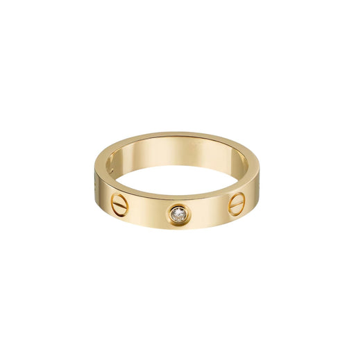 [LunaMar]LOVE 4MM 1 DIAMOND RING