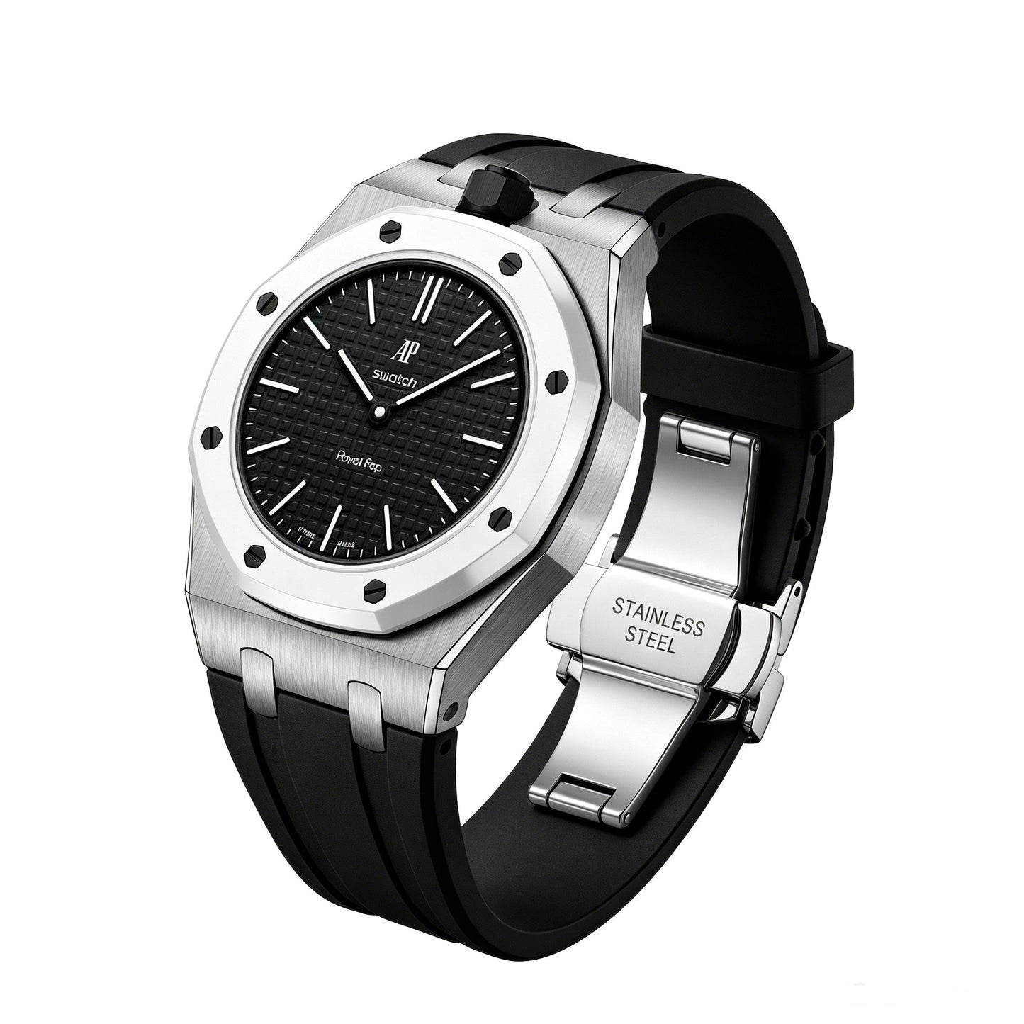 [LunaMar]Royal Oak Pop Exclusive Steel Case & Silicone Strap With Cradle