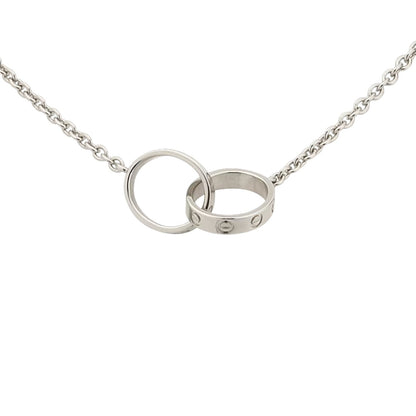 [LunaMar]LOVE DOUBLE-RING PENDANT NECKLACE