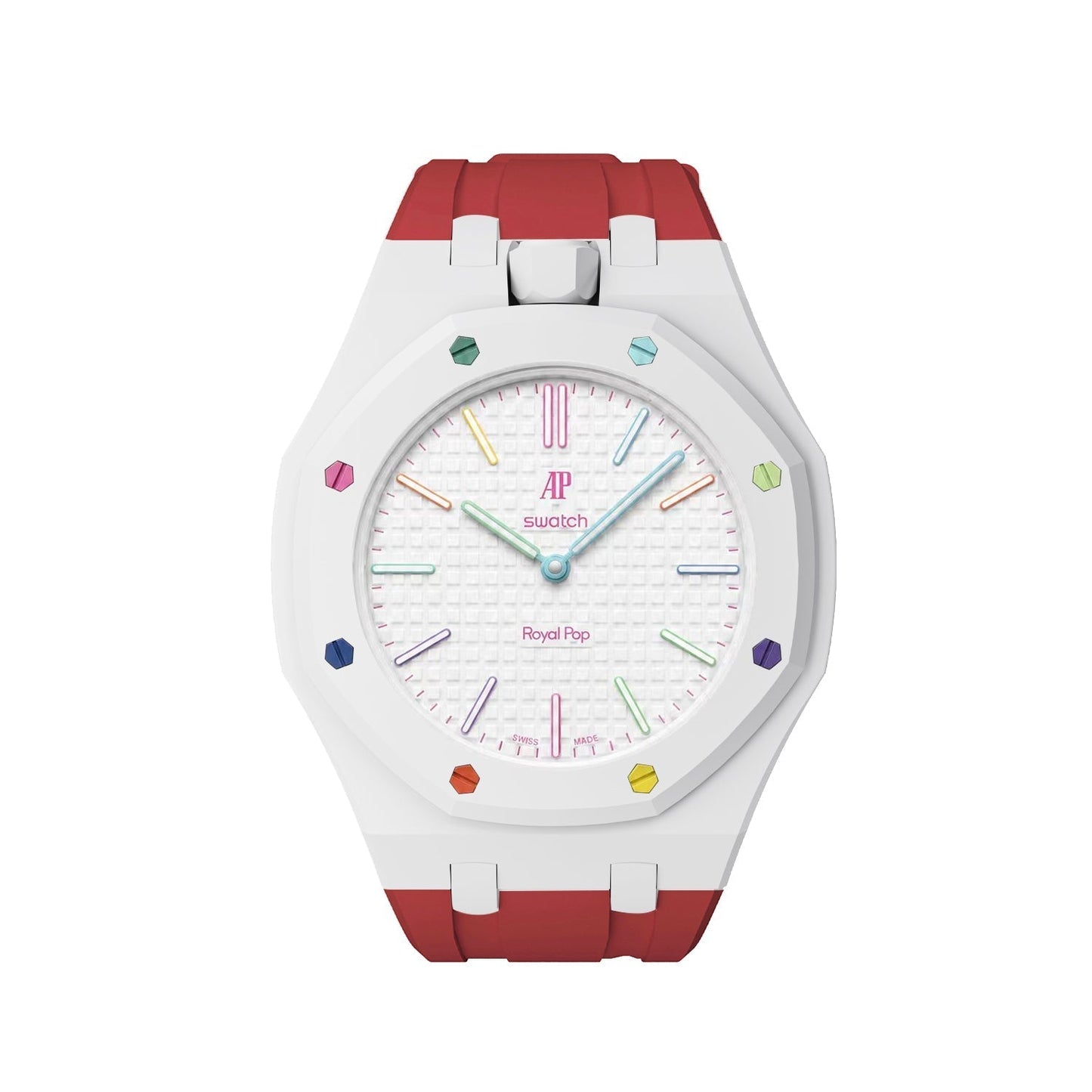 [LunaMar]Royal Oak Pop Exclusive Bioceramic Case & Silicone Strap Mix Color
