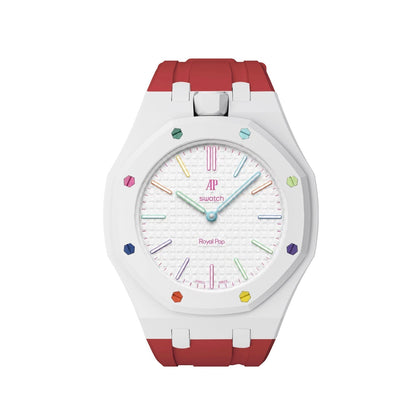 [LunaMar]Royal Oak Pop Exclusive Bioceramic Case & Silicone Strap Mix Color