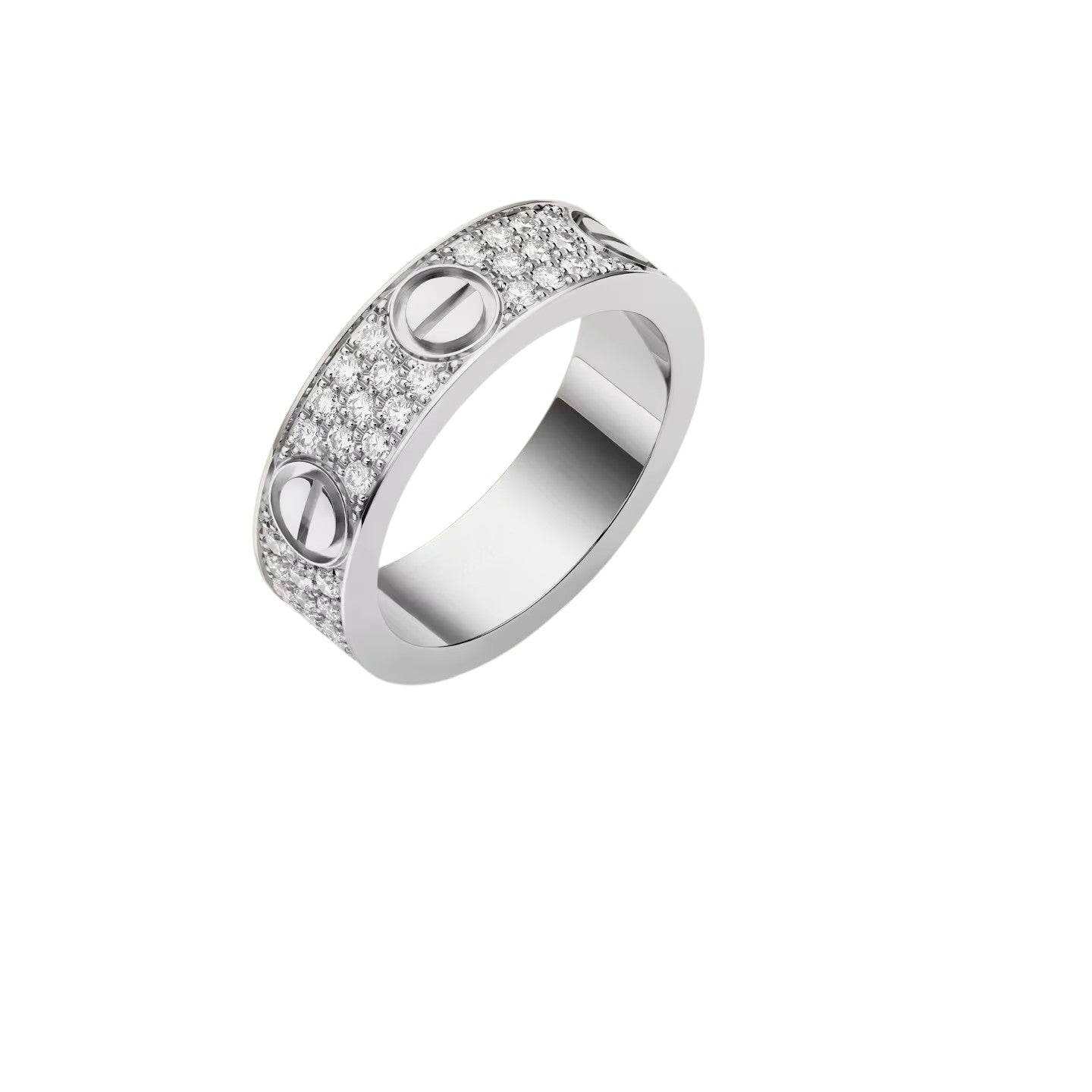 [LunaMar]LOVE 5.5MM FULL-PAVÉ DIAMOND RING