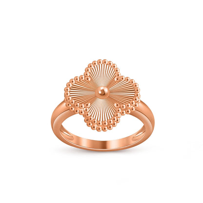 [LunaMar]LUCKY CLOVER VINTAGE ROSE GOLD RING COLLECTION