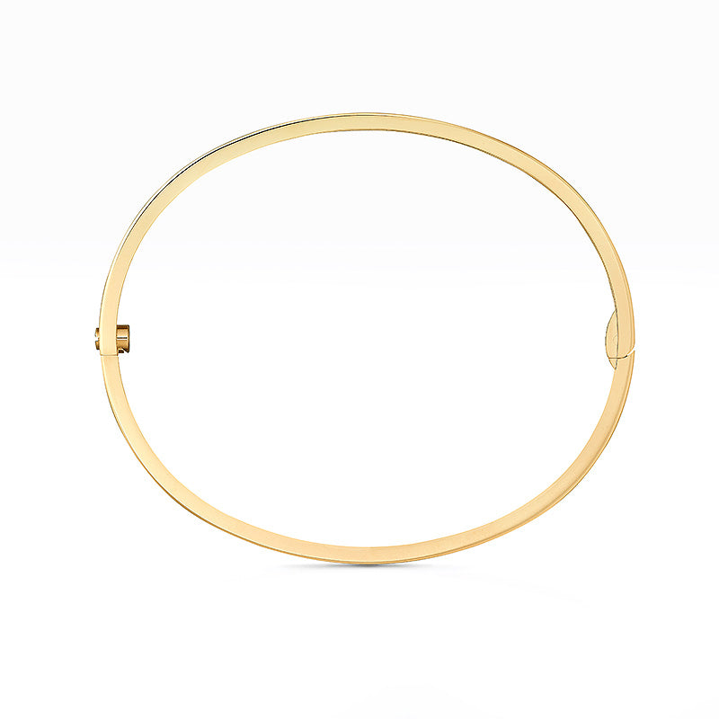 [LunaMar]LOVE 3.65MM SMALL MODEL BANGLE - 6-DIAMOND