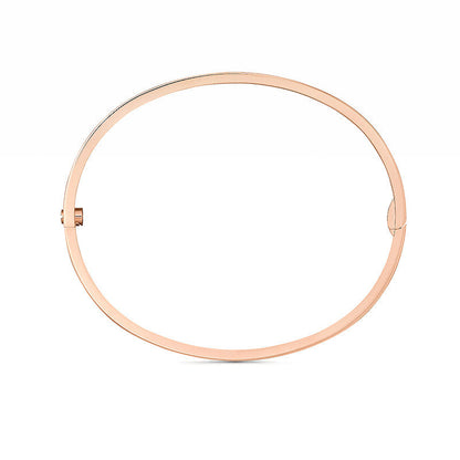 [LunaMar]LOVE 3.65MM SMALL MODEL BANGLE - 6-DIAMOND