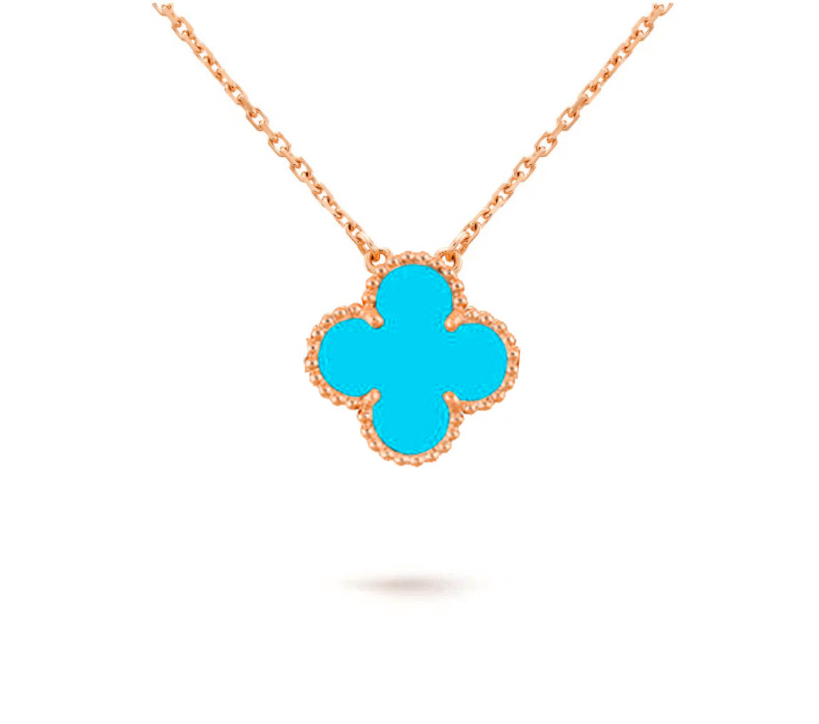 [LunaMar]15MM CLOVER FLOWER PENDANT NECKLACE COLLECTION