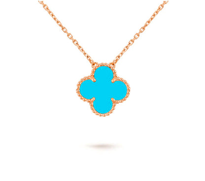 [LunaMar]15MM CLOVER FLOWER PENDANT NECKLACE COLLECTION