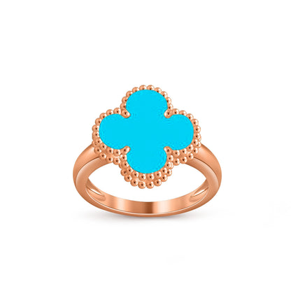 [LunaMar]LUCKY CLOVER VINTAGE ROSE GOLD RING COLLECTION