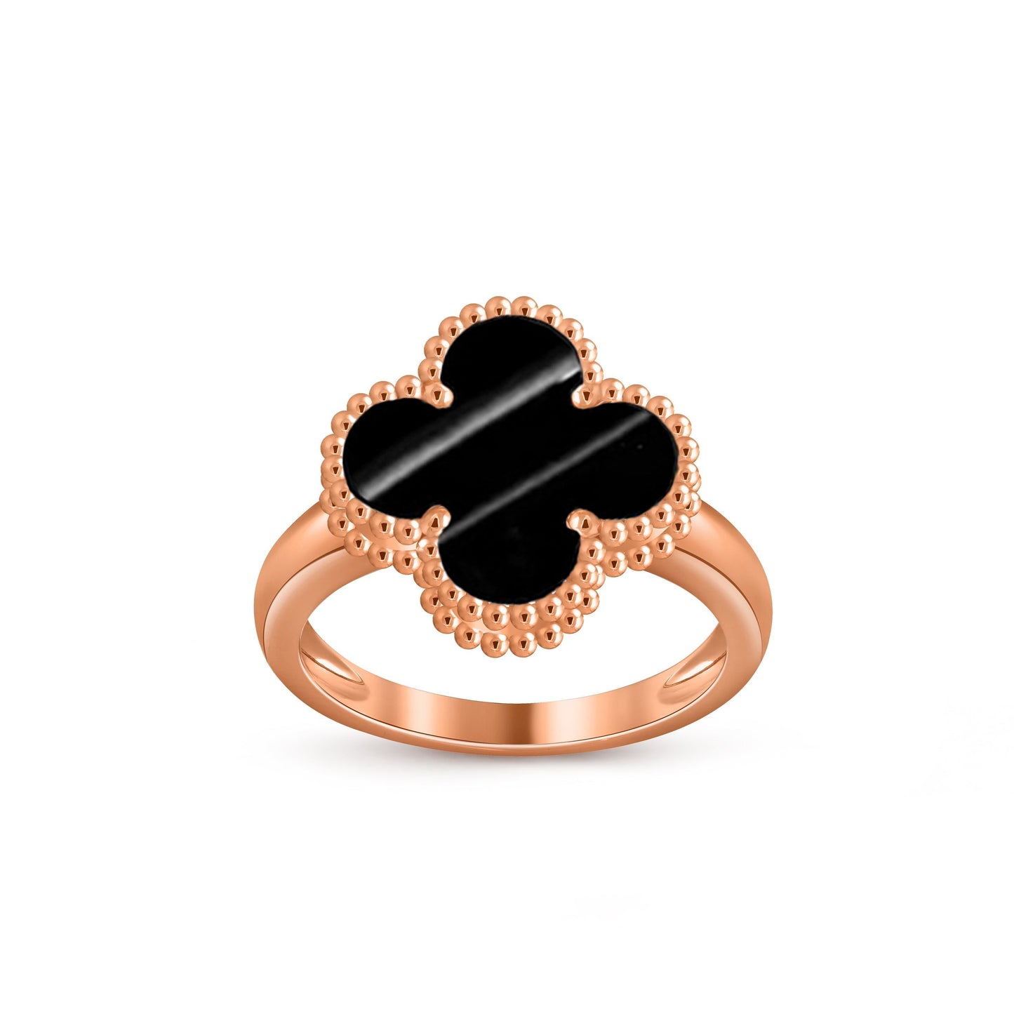 [LunaMar]LUCKY CLOVER VINTAGE ROSE GOLD RING COLLECTION