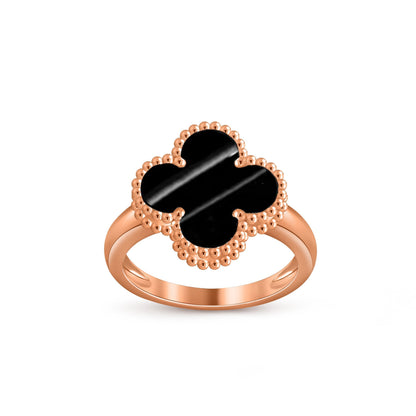[LunaMar]LUCKY CLOVER VINTAGE ROSE GOLD RING COLLECTION