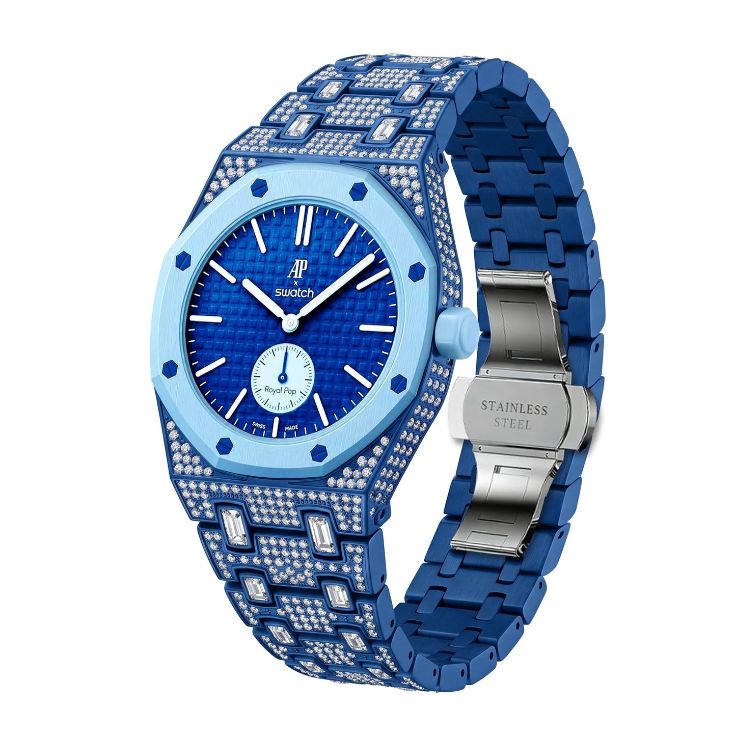[LunaMar]Royal Oak Pop Exclusive Bioceramic Case & Bioceramic Strap Full Diamond