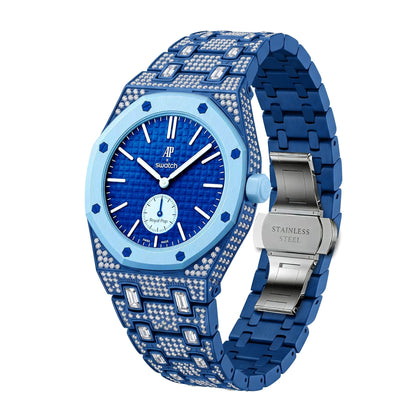 [LunaMar]Royal Oak Pop Exclusive Bioceramic Case & Bioceramic Strap Full Diamond