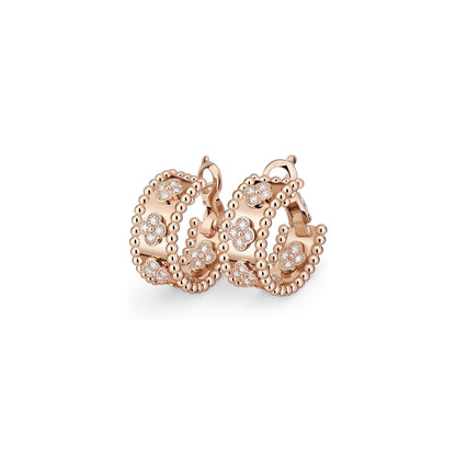 [LunaMar]KALEIDOSCOPE CLOVER HOOP EARRINGS