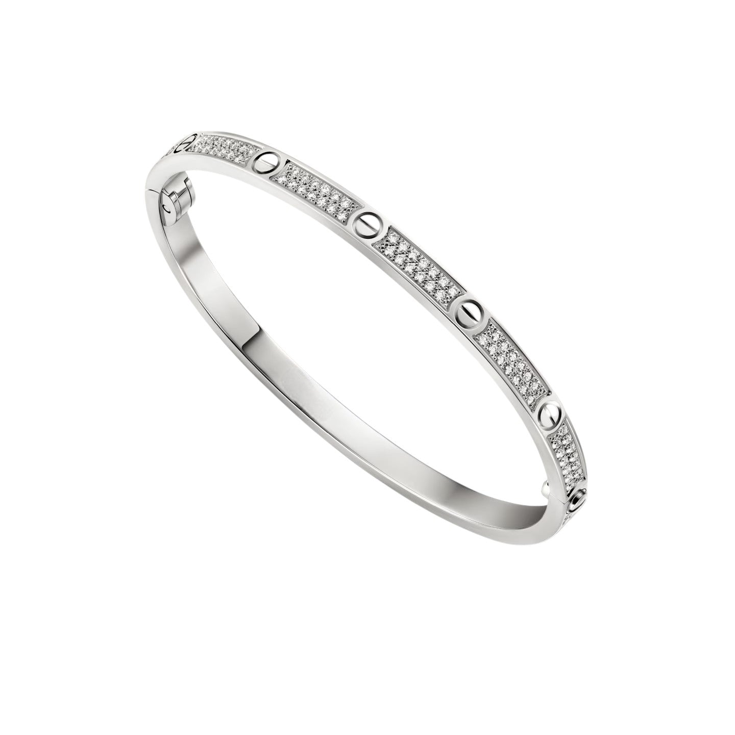 [LunaMar]CLASSIC 3.65MM LOVE FULL PAVE BANGLE