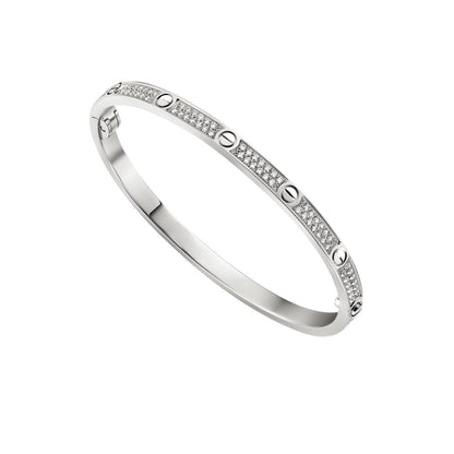 [LunaMar]CLASSIC 3.65MM LOVE FULL PAVE BANGLE