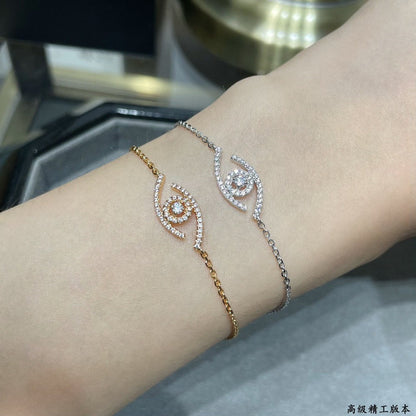 [LunaMar]LUCKY EYE PAVÉ-SET DIAMOND BRACELET