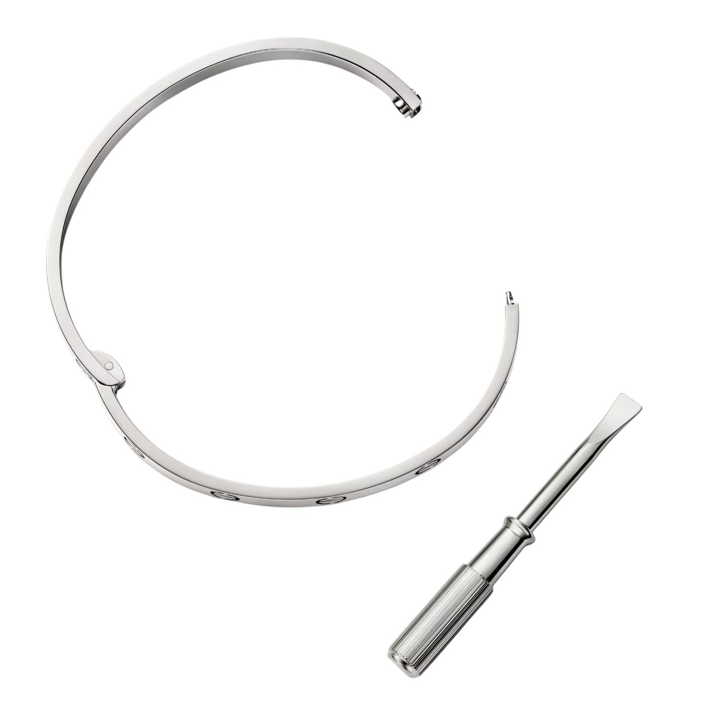 [LunaMar]CLASSIC 6.1MM LOVE SINGLE-SCREW CLOSURE BANGLE