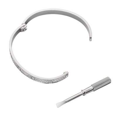 [LunaMar]CLASSIC 6.1MM LOVE BANGLE - FULL PAVÉ