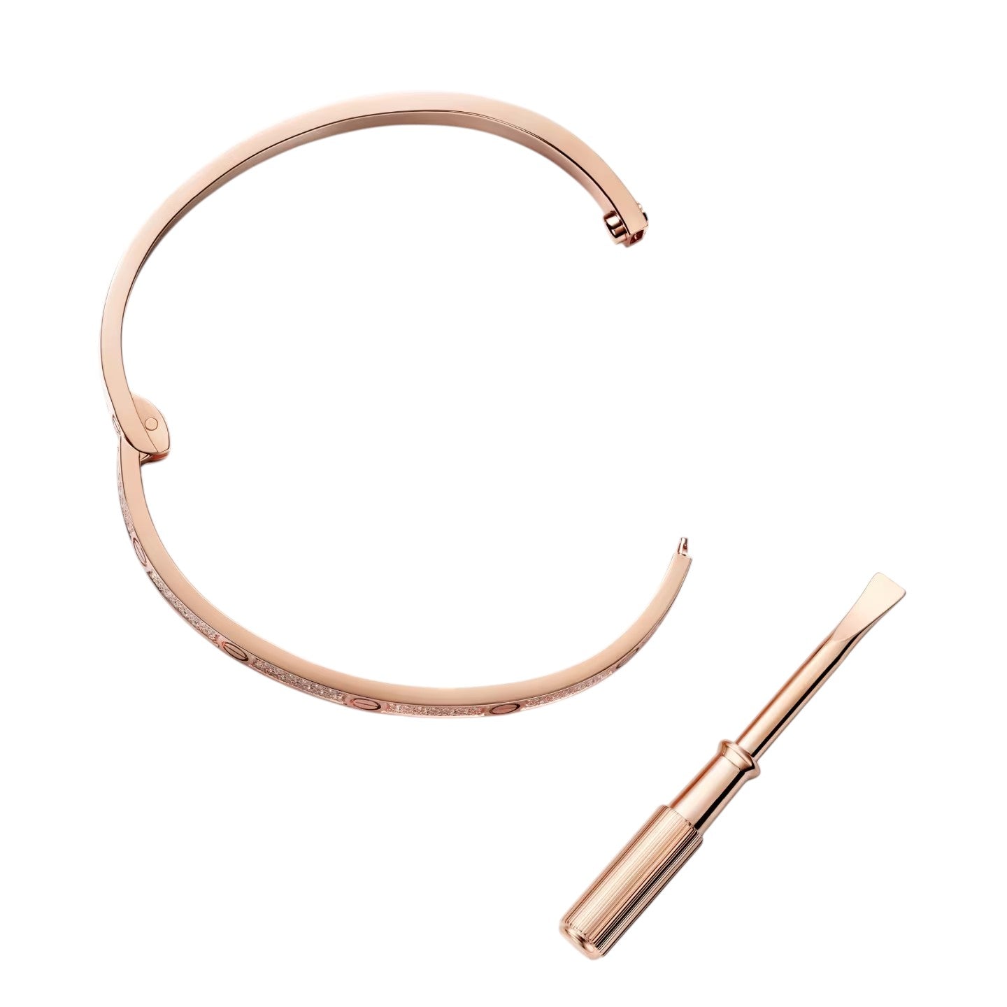 [LunaMar]CLASSIC 3.65MM LOVE FULL PAVE BANGLE