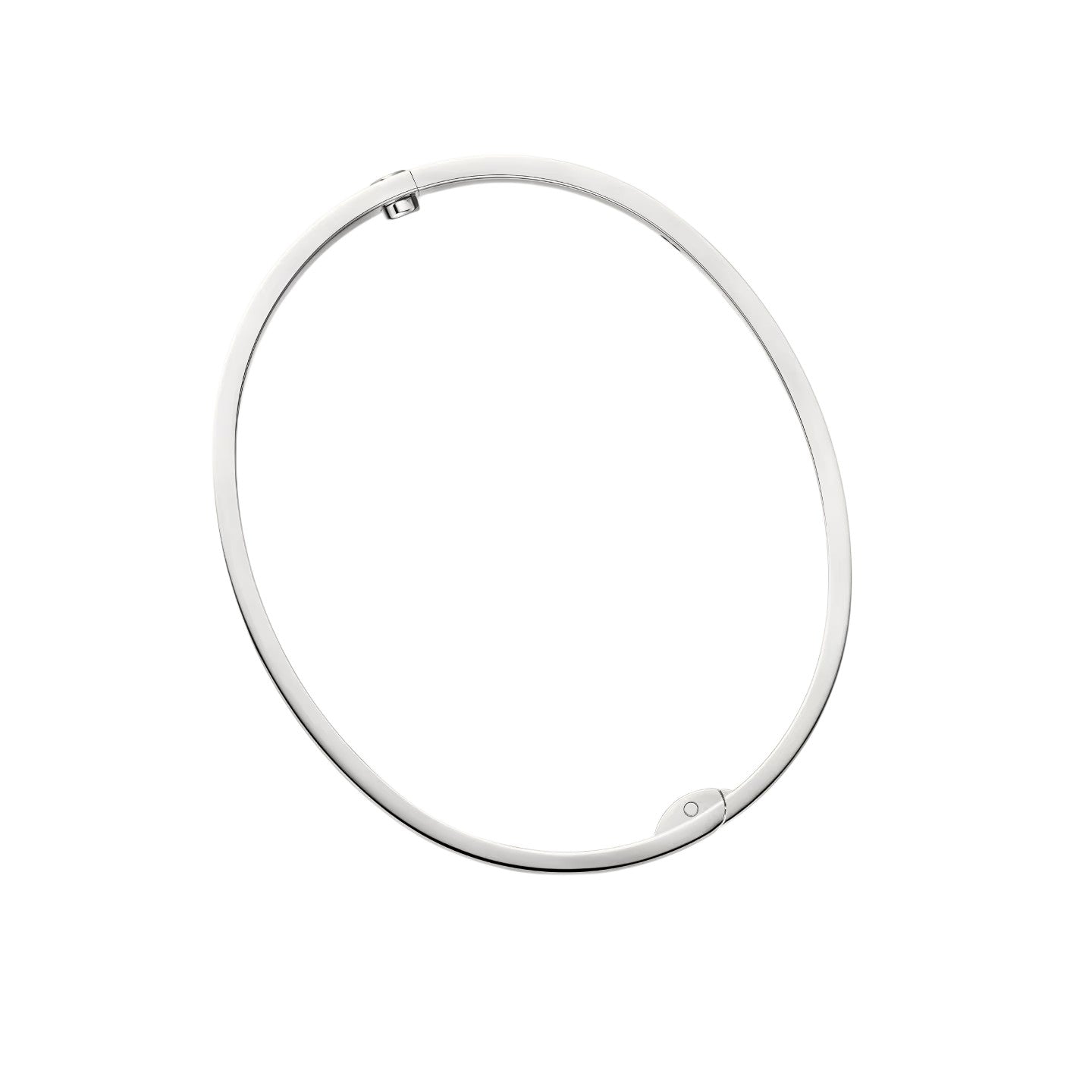 [LunaMar]CLASSIC 6.1MM LOVE SINGLE-SCREW CLOSURE BANGLE - 4-DIAMOND