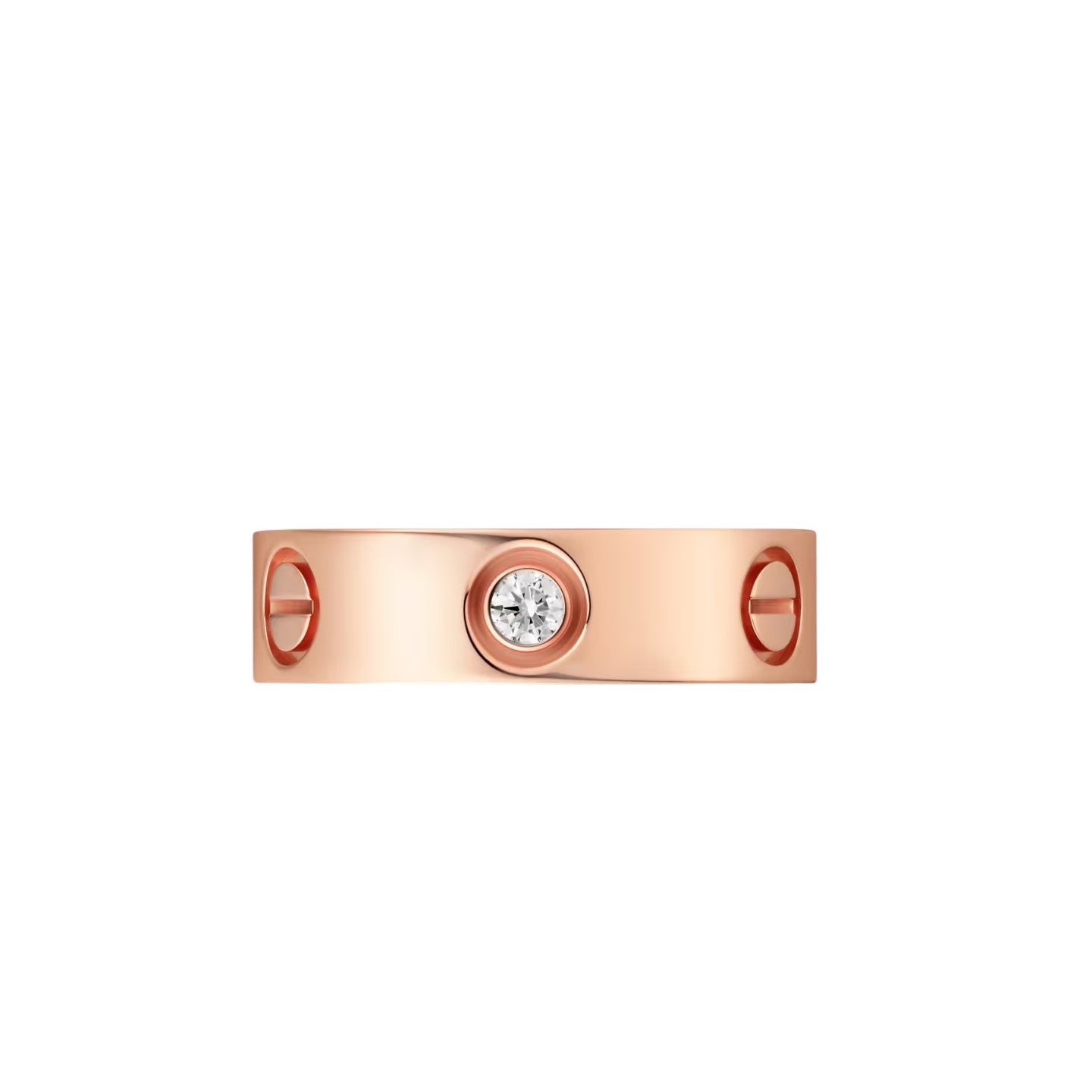 [LunaMar]LOVE 5.5MM 3 DIAMONDS RING