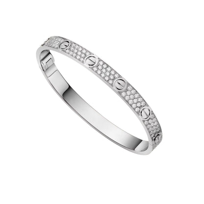 [LunaMar]CLASSIC 6.1MM LOVE BANGLE - FULL PAVÉ
