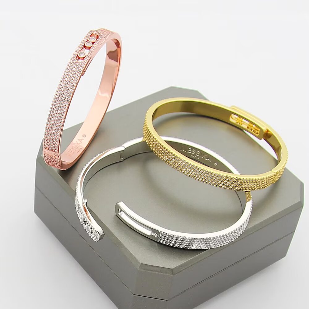 [LunaMar]MOVE NOA FULL-PAVÉ DIAMOND BANGLE BRACELET