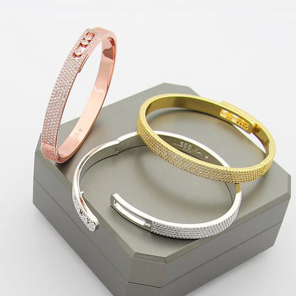 [LunaMar]MOVE NOA FULL-PAVÉ DIAMOND BANGLE BRACELET