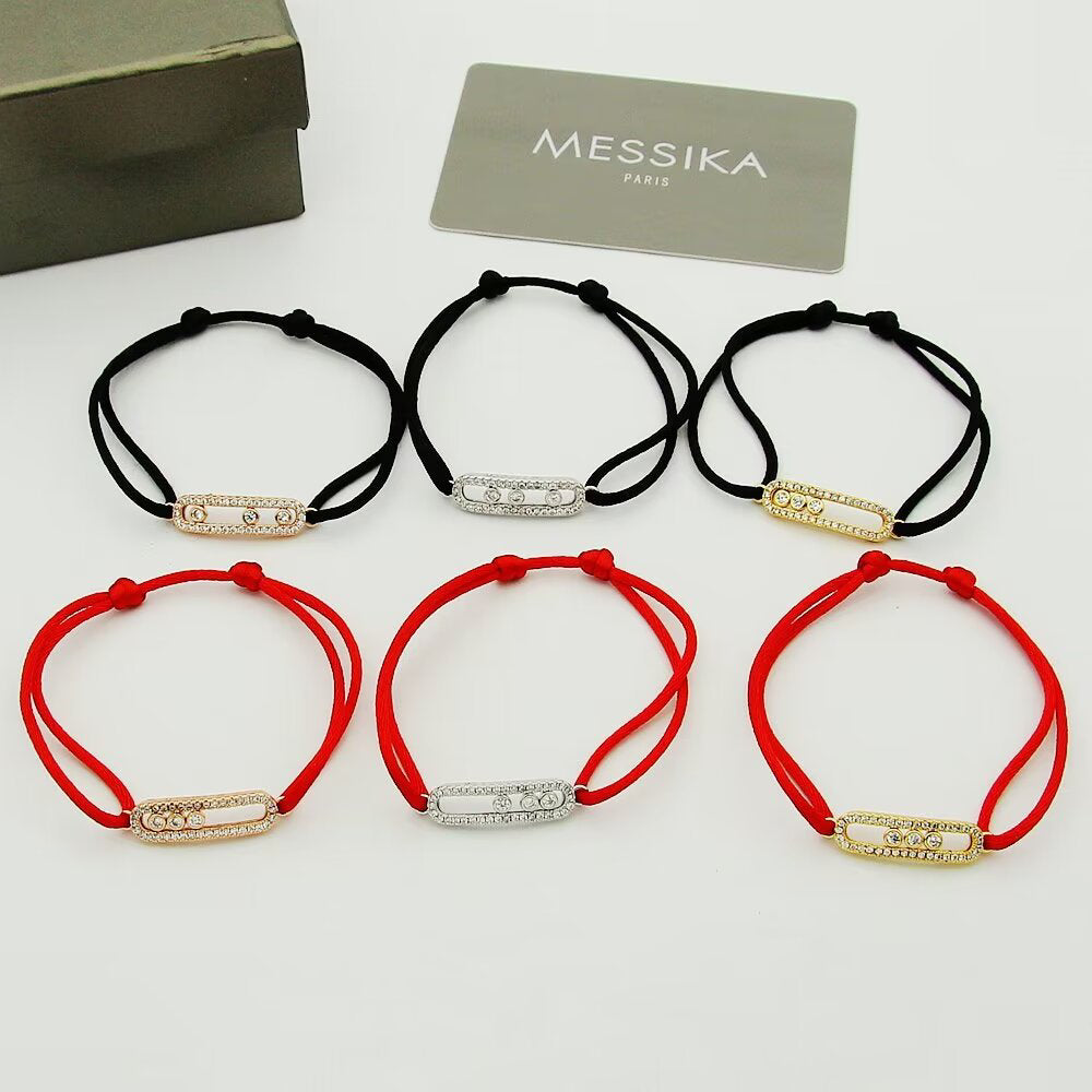 [LunaMar]CARE(S) PAVÉ CORD BRACELET