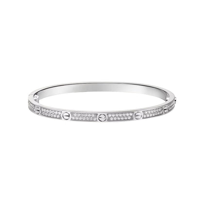 [LunaMar]CLASSIC 3.65MM LOVE FULL PAVE BANGLE