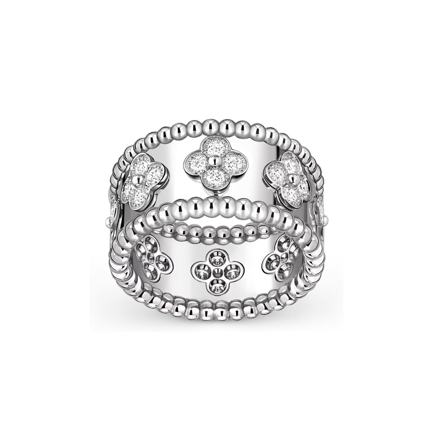 [LunaMar]KALEIDOSCOPE RADIANCE WIDE BAND RING