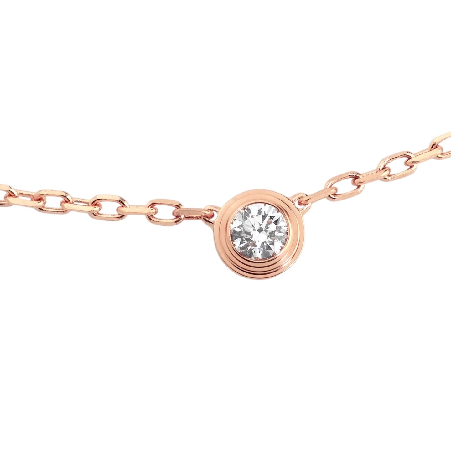 [LunaMar]LOVE SCREW PENDANT SINGLE DIAMOND NECKLACE