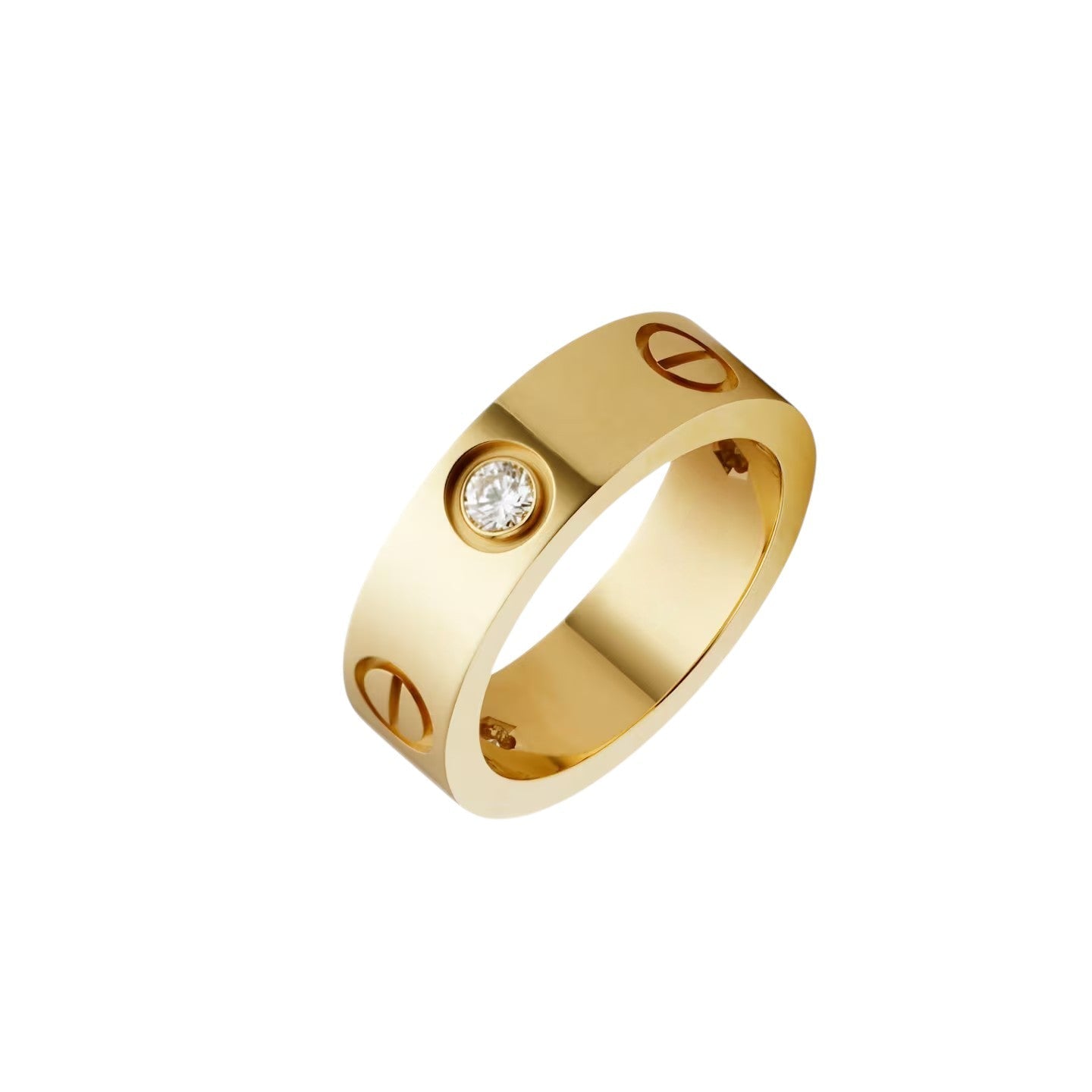 [LunaMar]LOVE 5.5MM 3 DIAMONDS RING