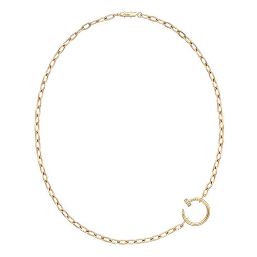 [LunaMar]CLOU DIAMOND NAIL PENDANT NECKLACE