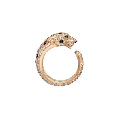 [LunaMar]PANTHÈRE DE DIAMOND HALF-PAVÉ MEDIUM RING