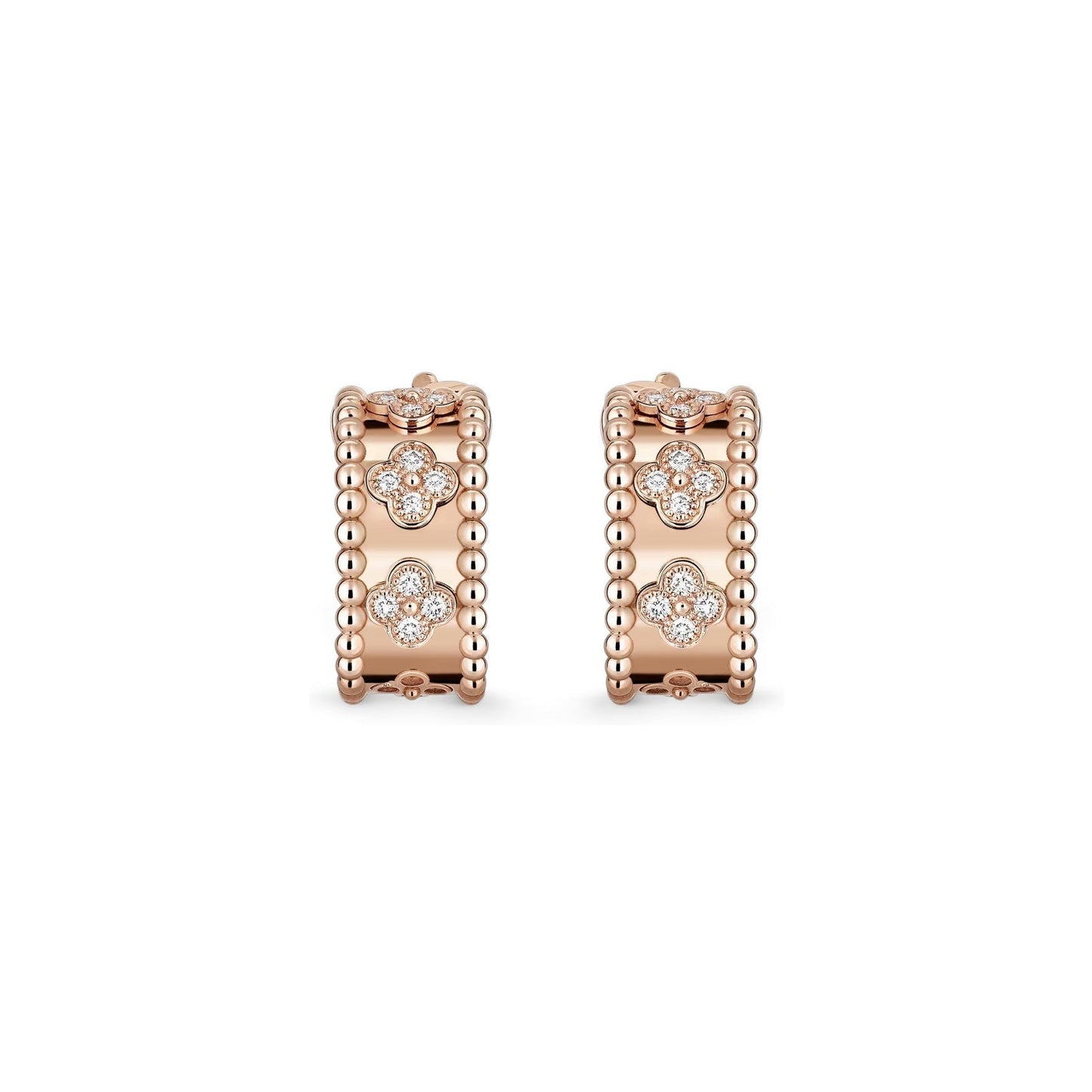 [LunaMar]KALEIDOSCOPE CLOVER HOOP EARRINGS