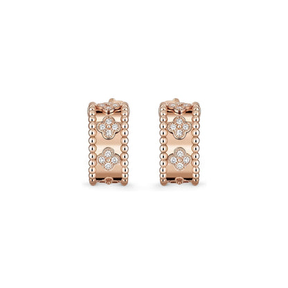 [LunaMar]KALEIDOSCOPE CLOVER HOOP EARRINGS