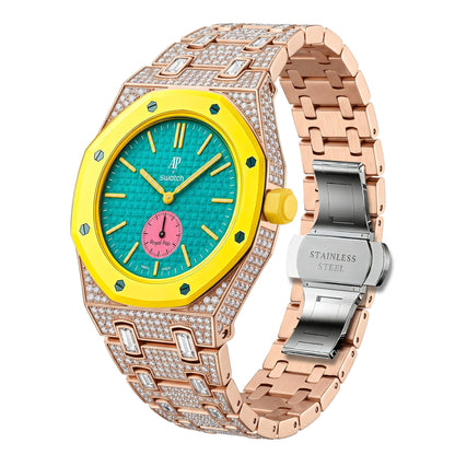 [LunaMar]Royal Oak Pop Exclusive Bioceramic Case & Bioceramic Strap Full Diamond