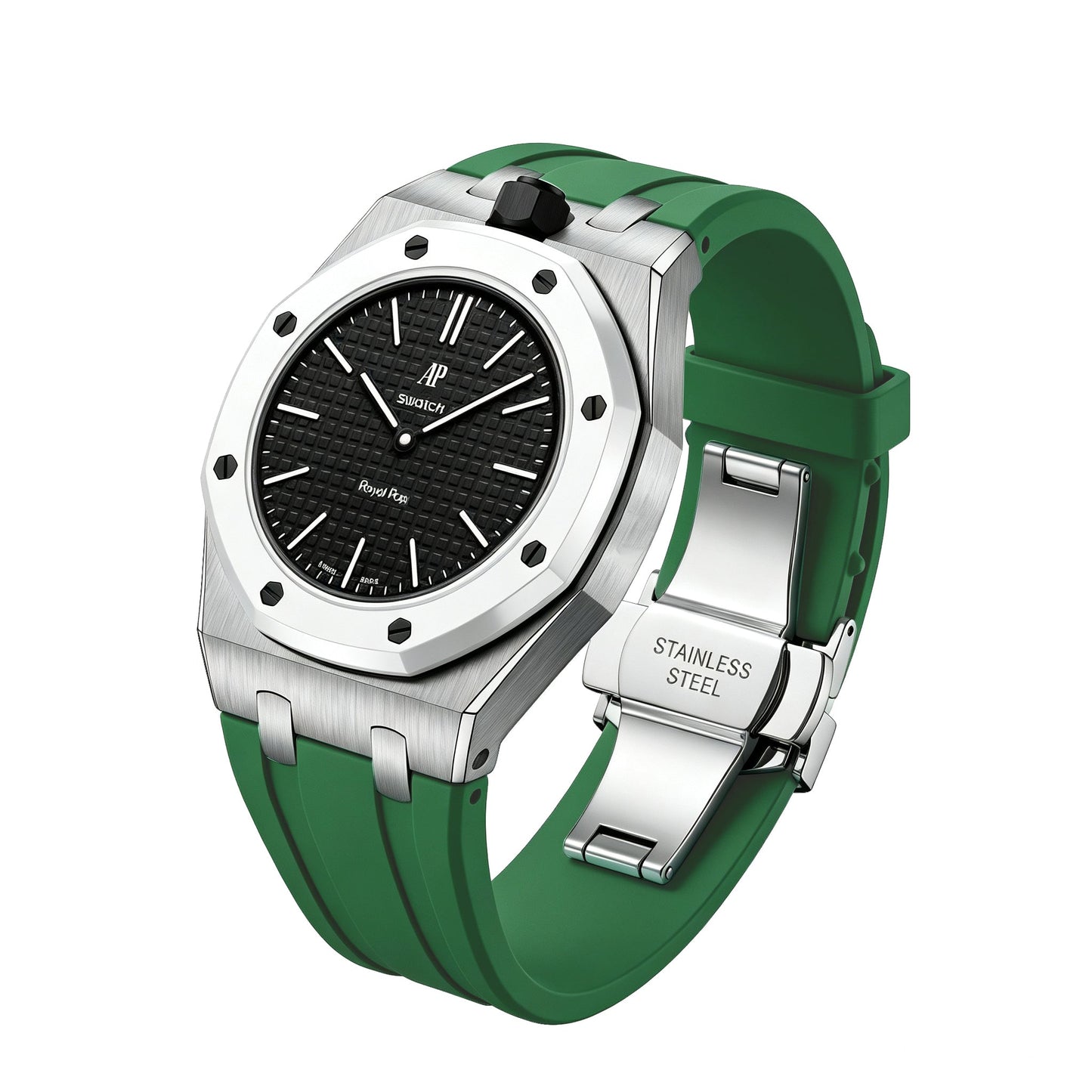 [LunaMar]Royal Oak Pop Exclusive Steel Case & Silicone Strap With Cradle