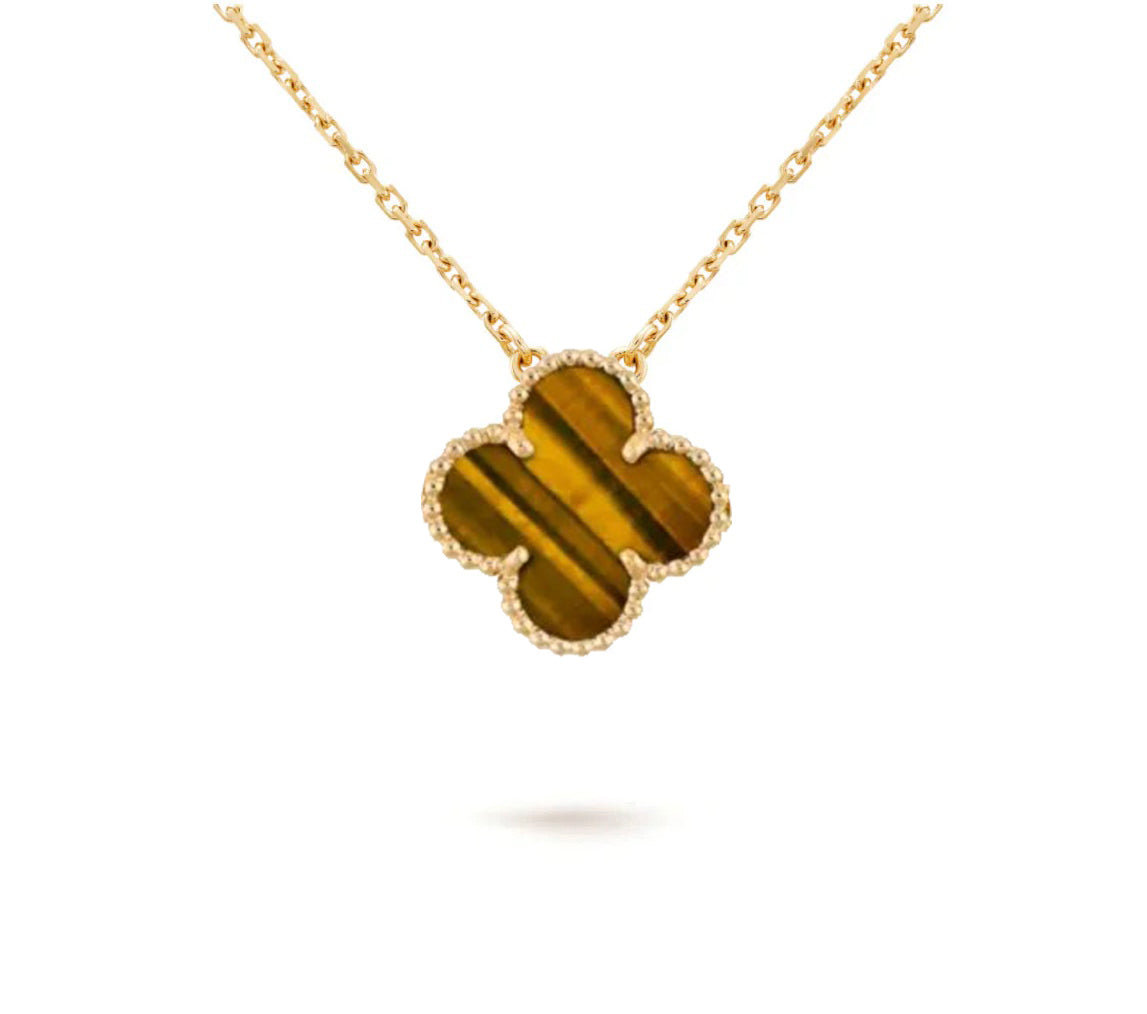 [LunaMar]15MM CLOVER FLOWER PENDANT NECKLACE COLLECTION