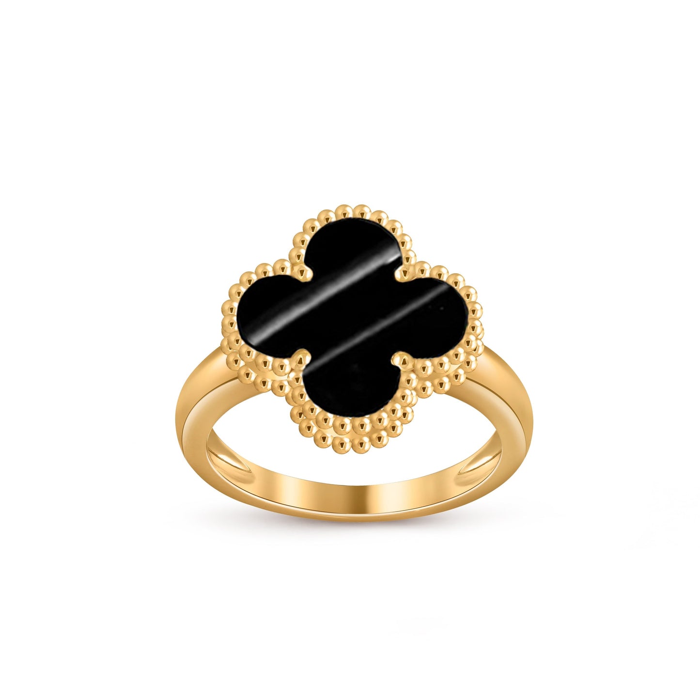 [LunaMar]LUCKY CLOVER VINTAGE GOLD RING COLLECTION