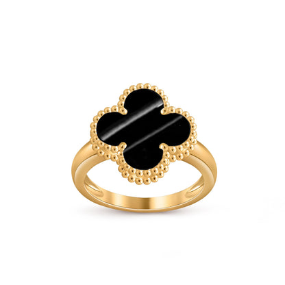[LunaMar]LUCKY CLOVER VINTAGE GOLD RING COLLECTION