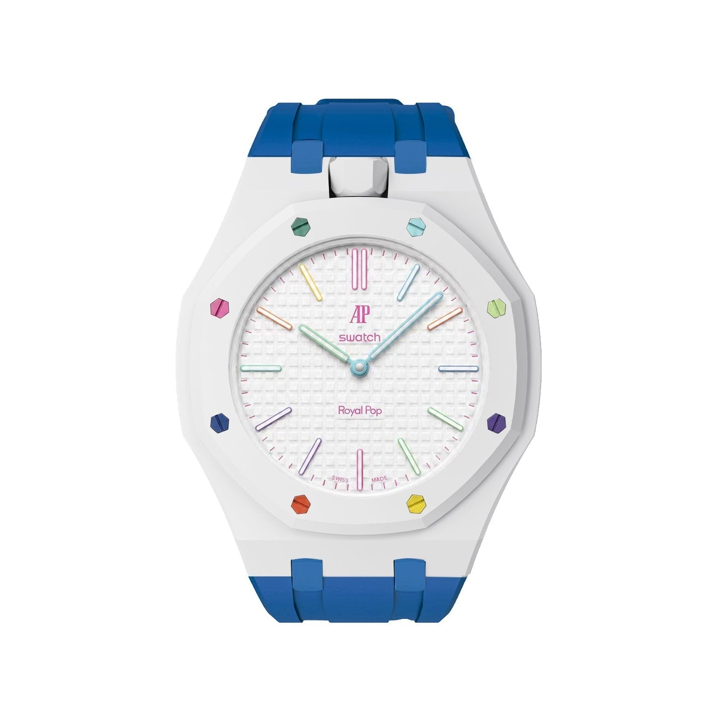 [LunaMar]Royal Oak Pop Exclusive Bioceramic Case & Silicone Strap Mix Color