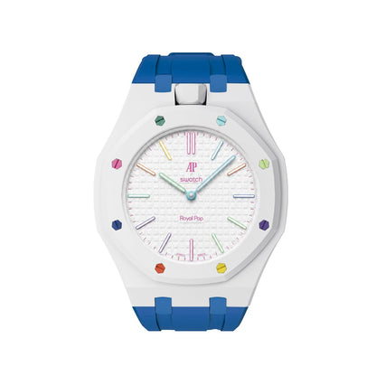 [LunaMar]Royal Oak Pop Exclusive Bioceramic Case & Silicone Strap Mix Color