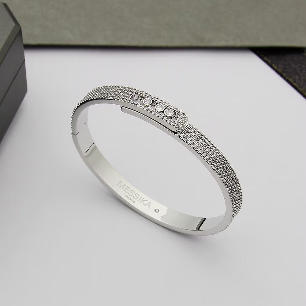[LunaMar]MOVE NOA FULL-PAVÉ DIAMOND BANGLE BRACELET